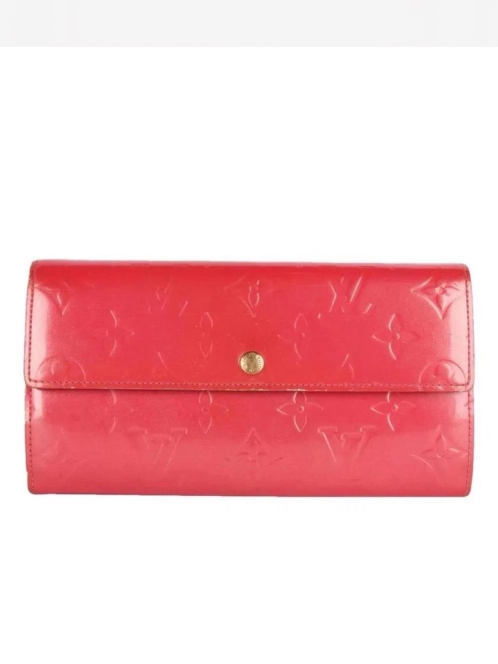 Louis Vuitton Pink Monogram Vernis Emilie Wallet